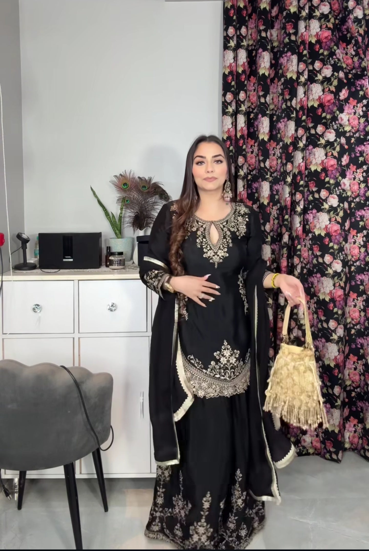 Launching new designer party wear top and Sharara and plazzo and dupata