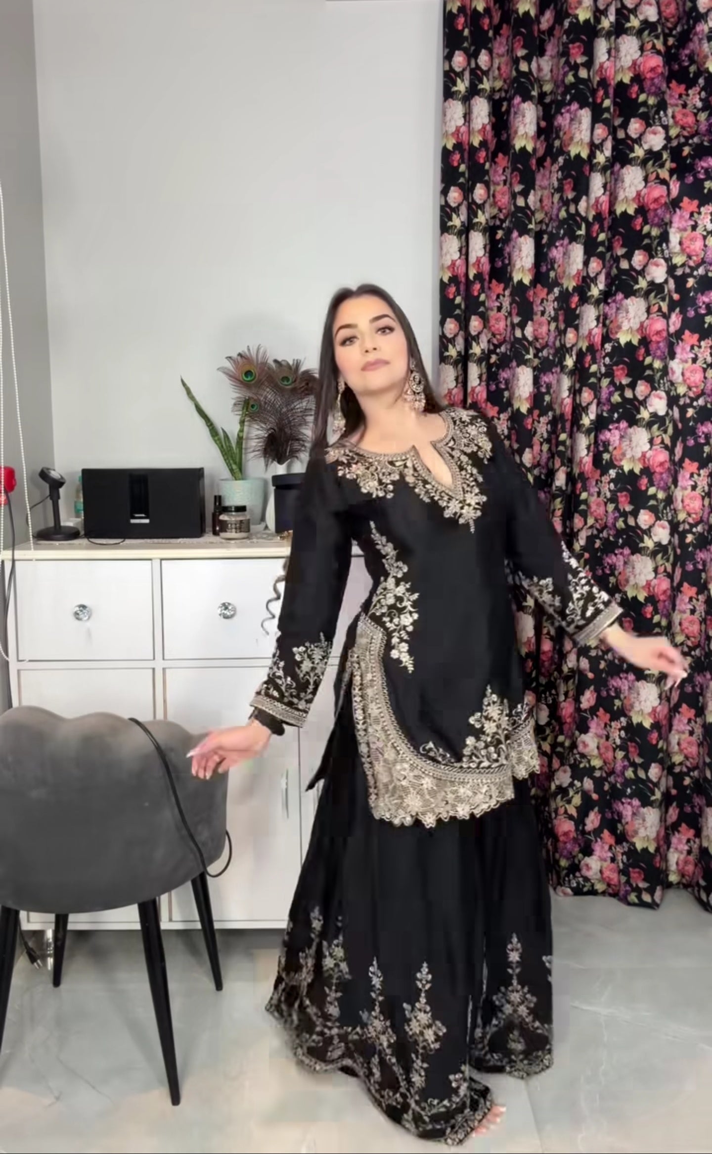 Launching new designer party wear top and Sharara and plazzo and dupata