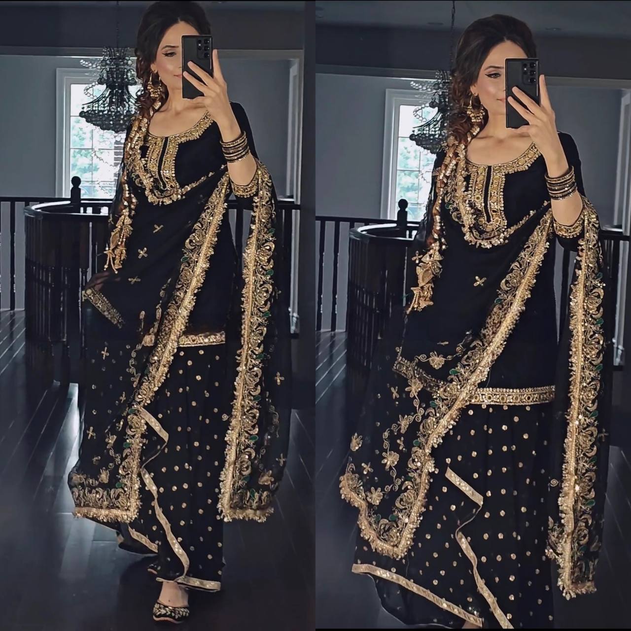 *Launching New Designer Party Wear Look Top ,Dhoti Skirt and Dupatta