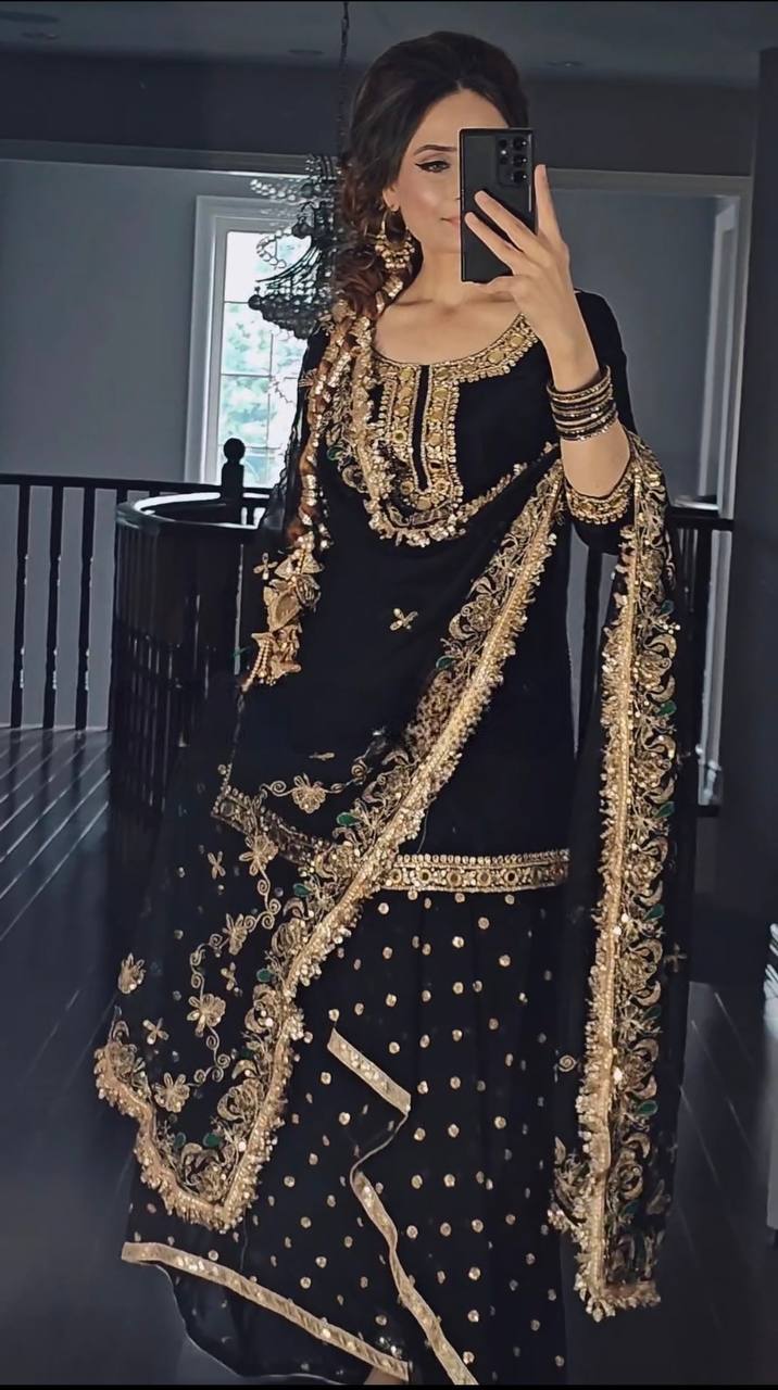 *Launching New Designer Party Wear Look Top ,Dhoti Skirt and Dupatta